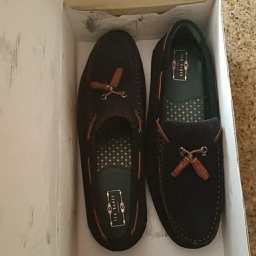Ted Baker velvet loafers